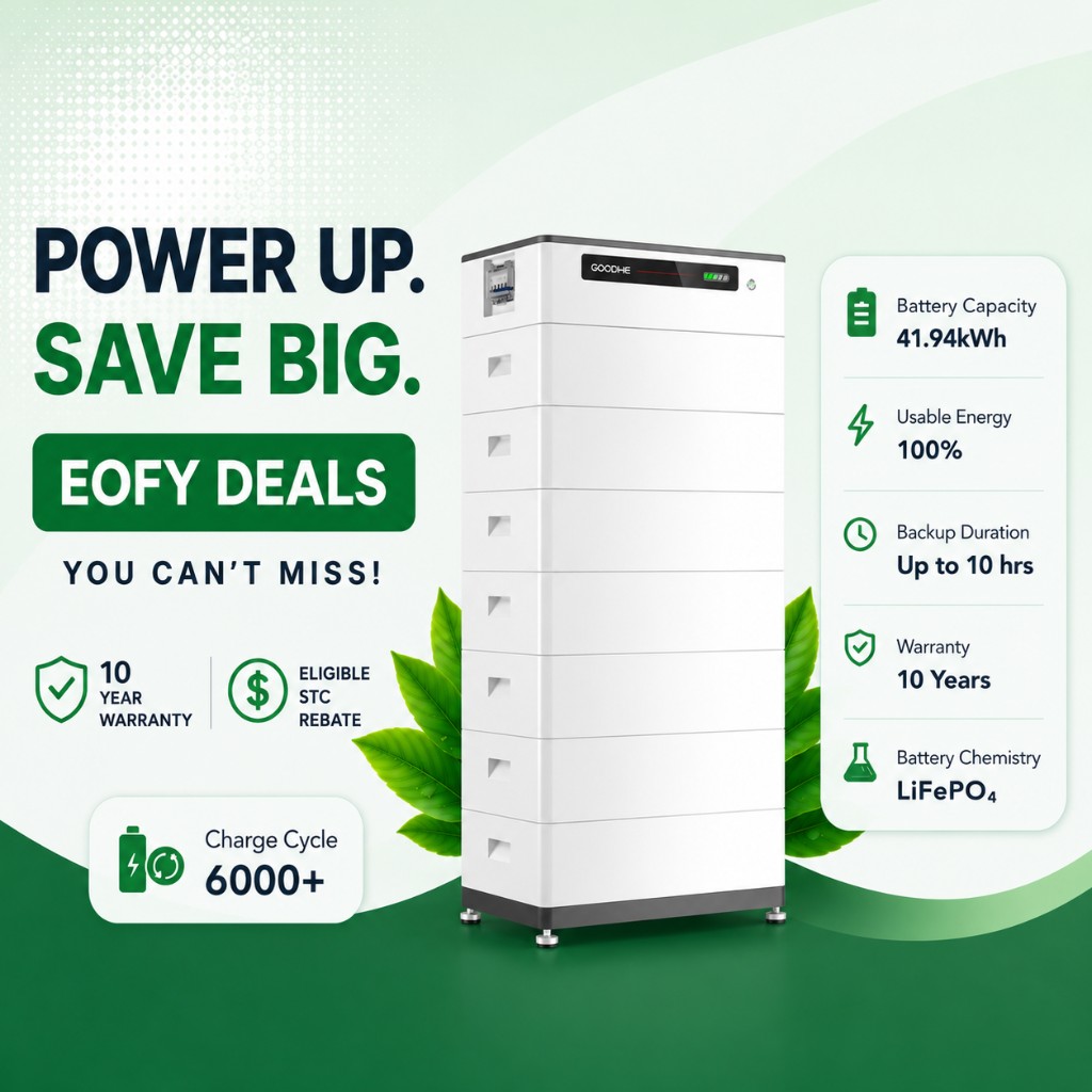 GoodWe battery storage - Power Up Save Big EOFY Deals